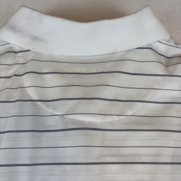 Nicklaus Golf Polo Lot of 2 Men's Shirts Striped Moisture Wicking Athletic Large - Picture 12 of 15